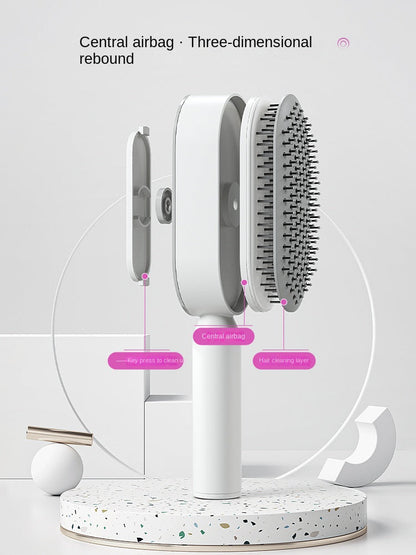Beaver Tree Self Cleaning HairBrush