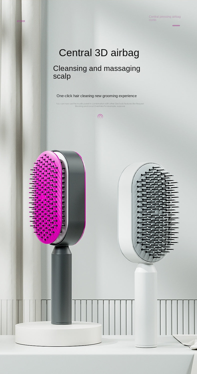 Beaver Tree Self Cleaning HairBrush