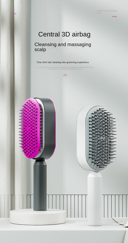 Beaver Tree Self Cleaning HairBrush